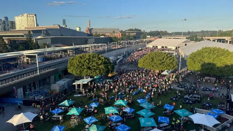 Festival crowd at an outdoor event
