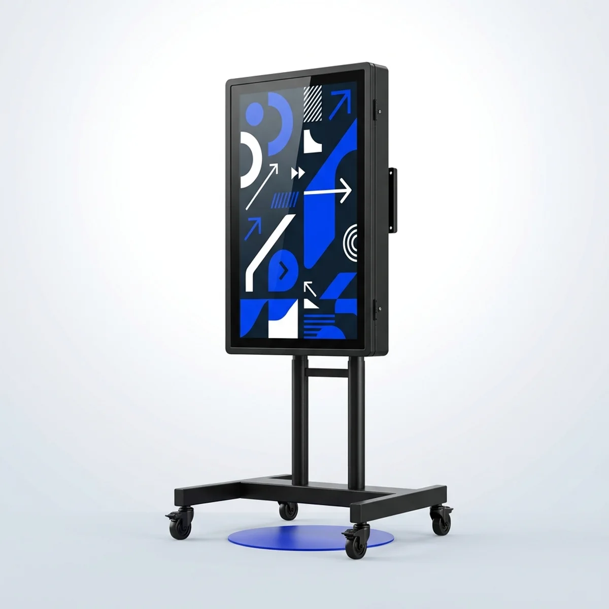 Outdoor screen on stand: A 43-inch high-bright display, ready to roll.